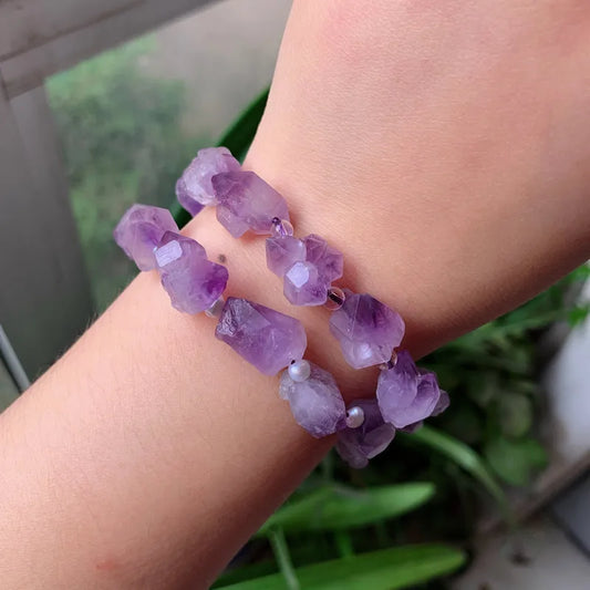 Amethyst Energy Bracelet – Spiritual Healing Crystal Jewelry