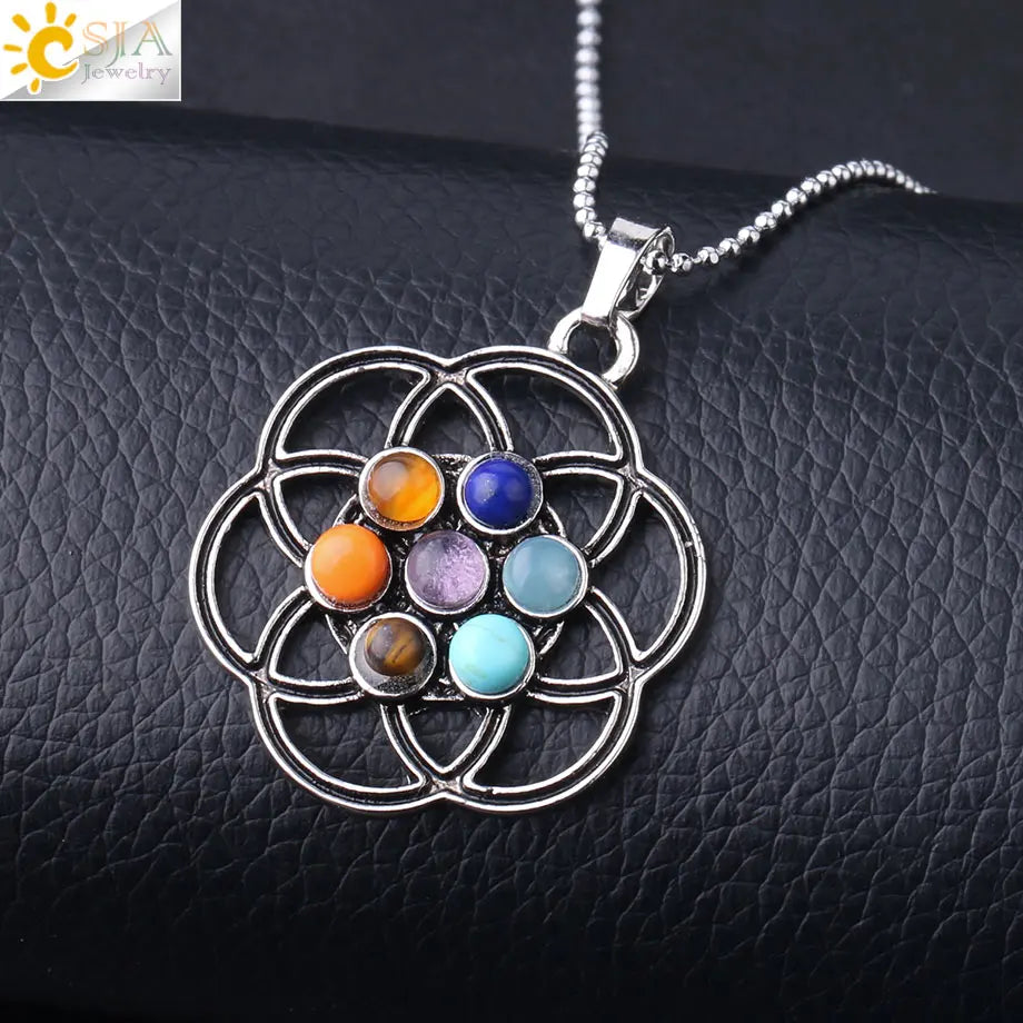 7 Chakra Energy Necklace – Spiritual Healing Pendant