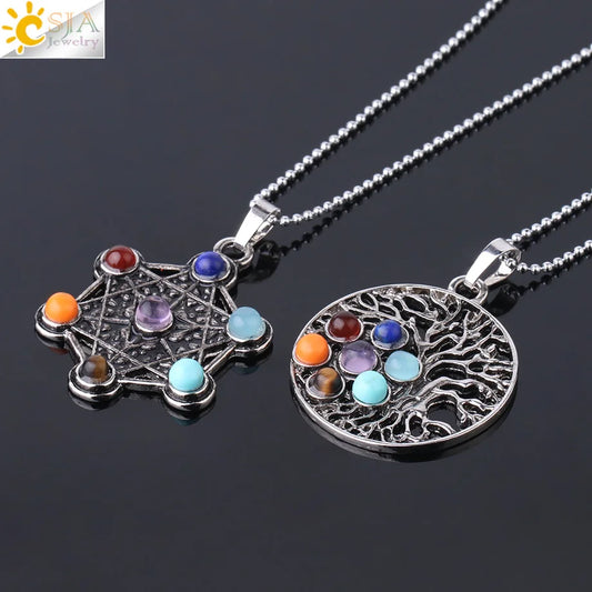 7 Chakra Energy Necklace – Spiritual Healing Pendant