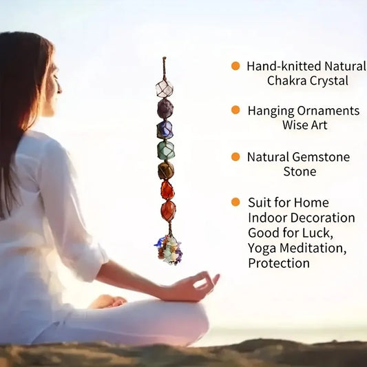 7 Chakra Energy Balance Hanging Crystal