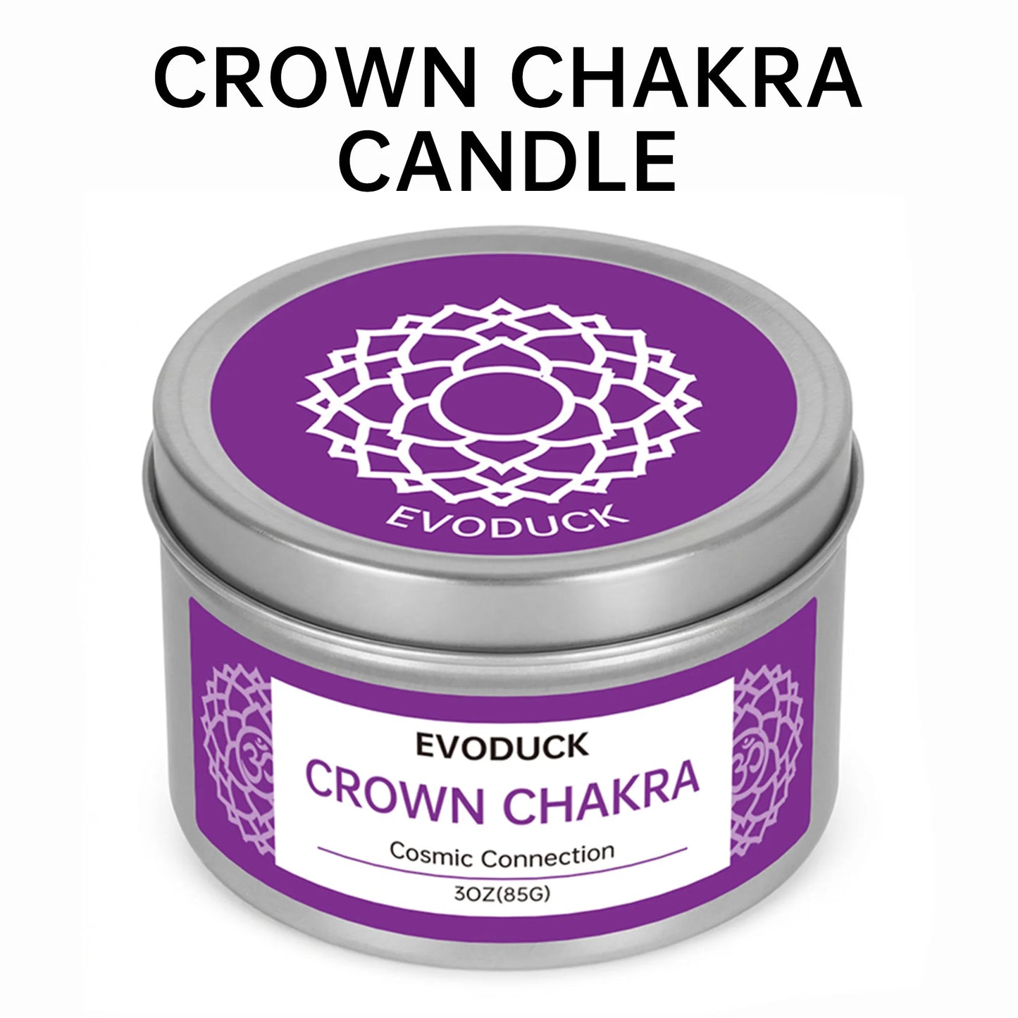 Spiritual Chakra Crystal Candle – Energy Cleansing & Manifestation