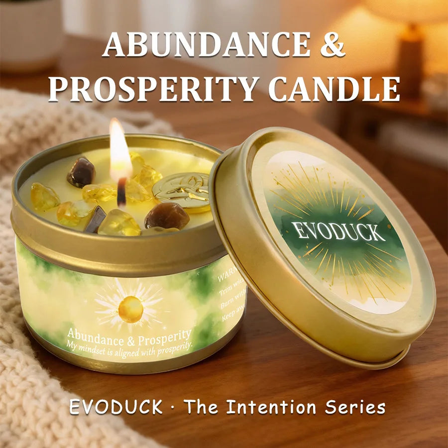 ✨ Abundance Manifestation Candle – Attract Wealth, Luck & Positive Energy