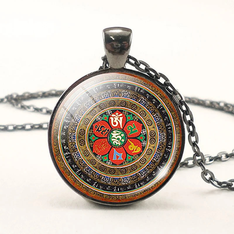 Sacred Geometry Flower of Life Necklace – Spiritual Energy Pendant