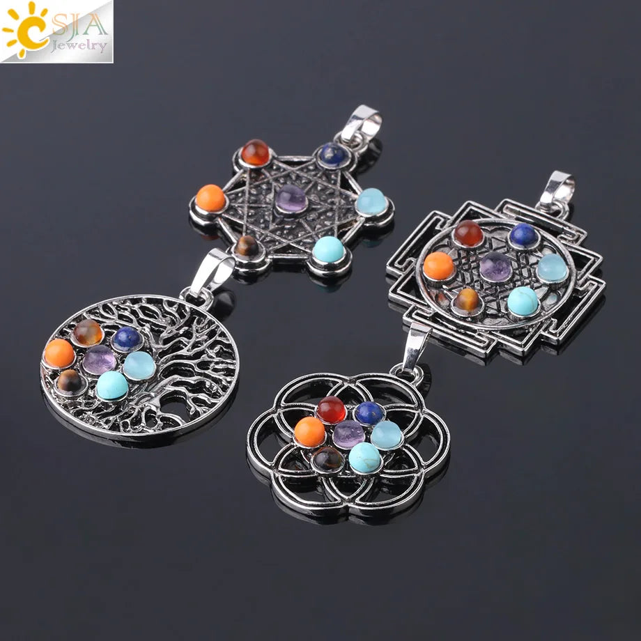 7 Chakra Energy Necklace – Spiritual Healing Pendant