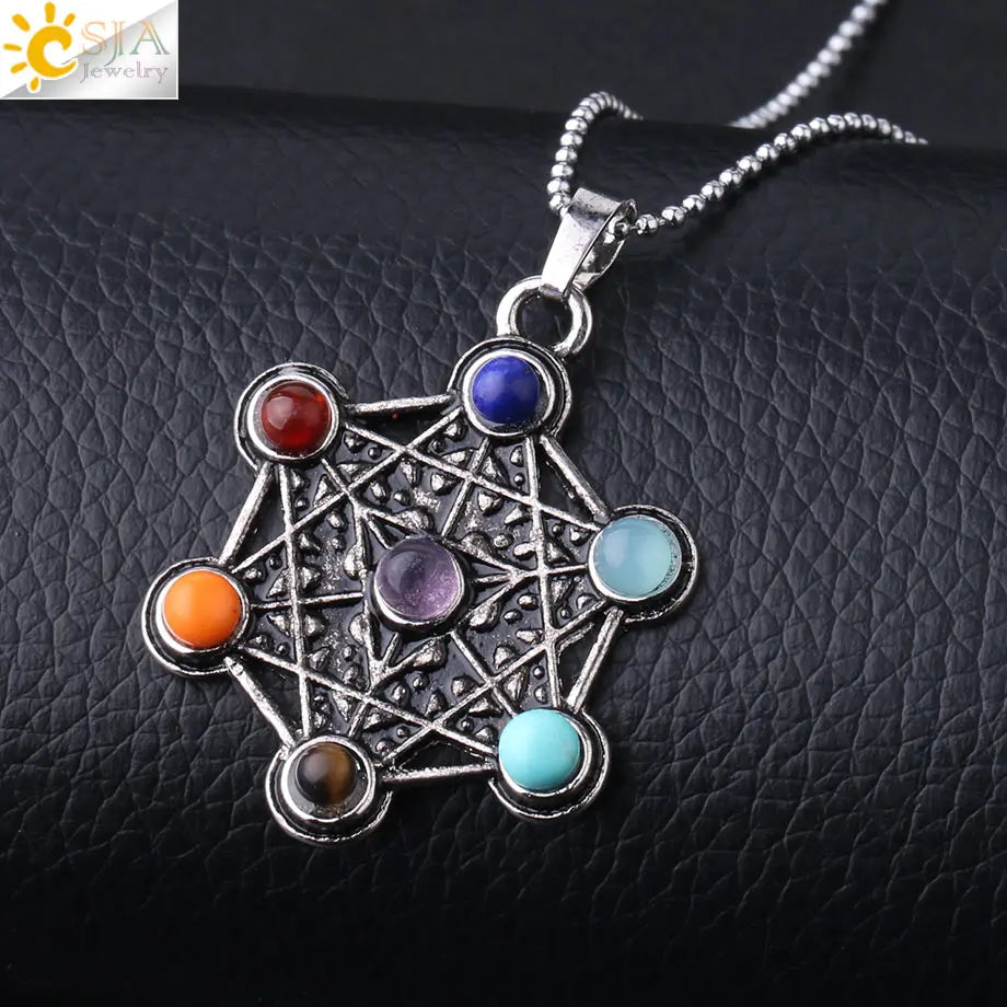 7 Chakra Energy Necklace – Spiritual Healing Pendant