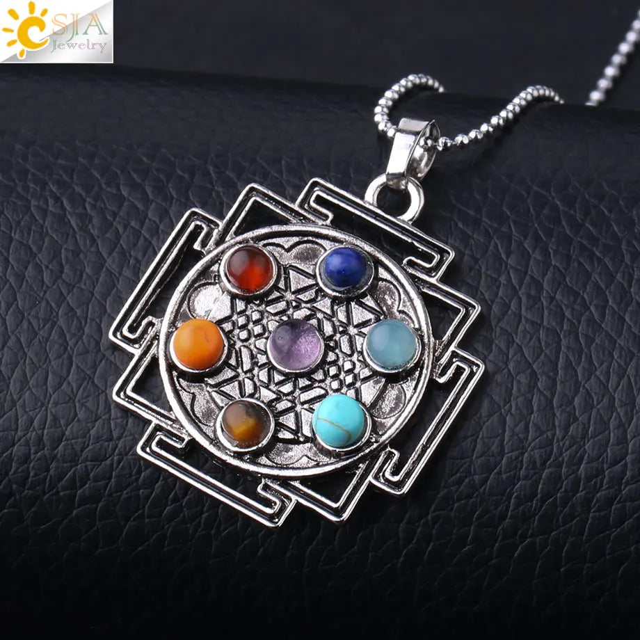 7 Chakra Energy Necklace – Spiritual Healing Pendant