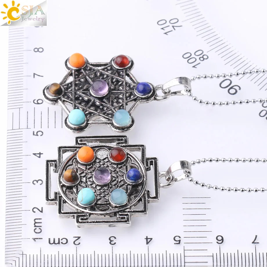 7 Chakra Energy Necklace – Spiritual Healing Pendant