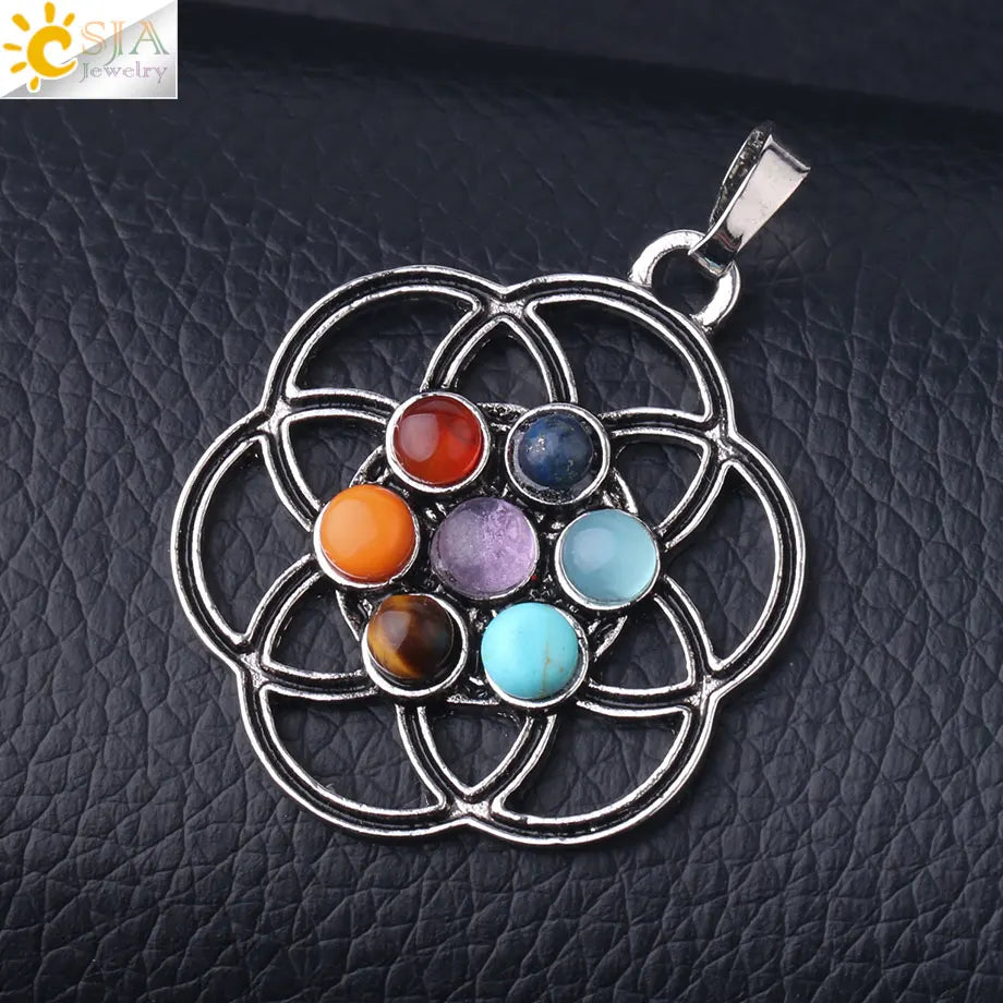 7 Chakra Energy Necklace – Spiritual Healing Pendant