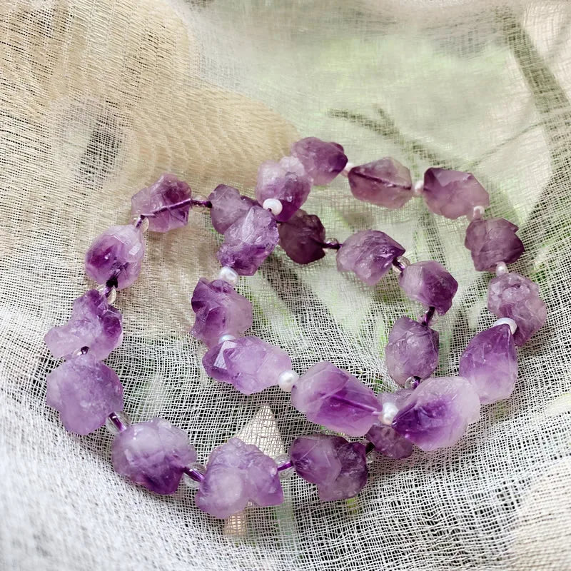 Amethyst Energy Bracelet – Spiritual Healing Crystal Jewelry