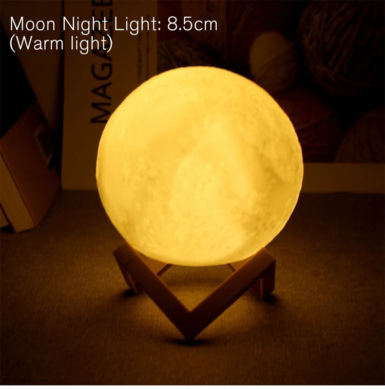 3D Moon Lamp Night Light