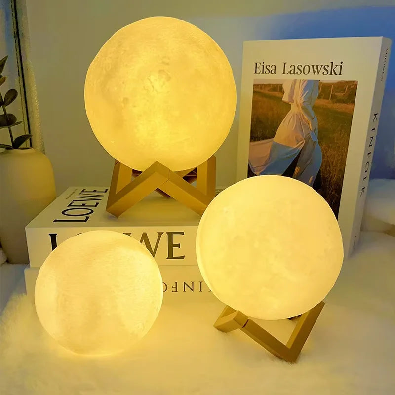 3D Moon Lamp Night Light