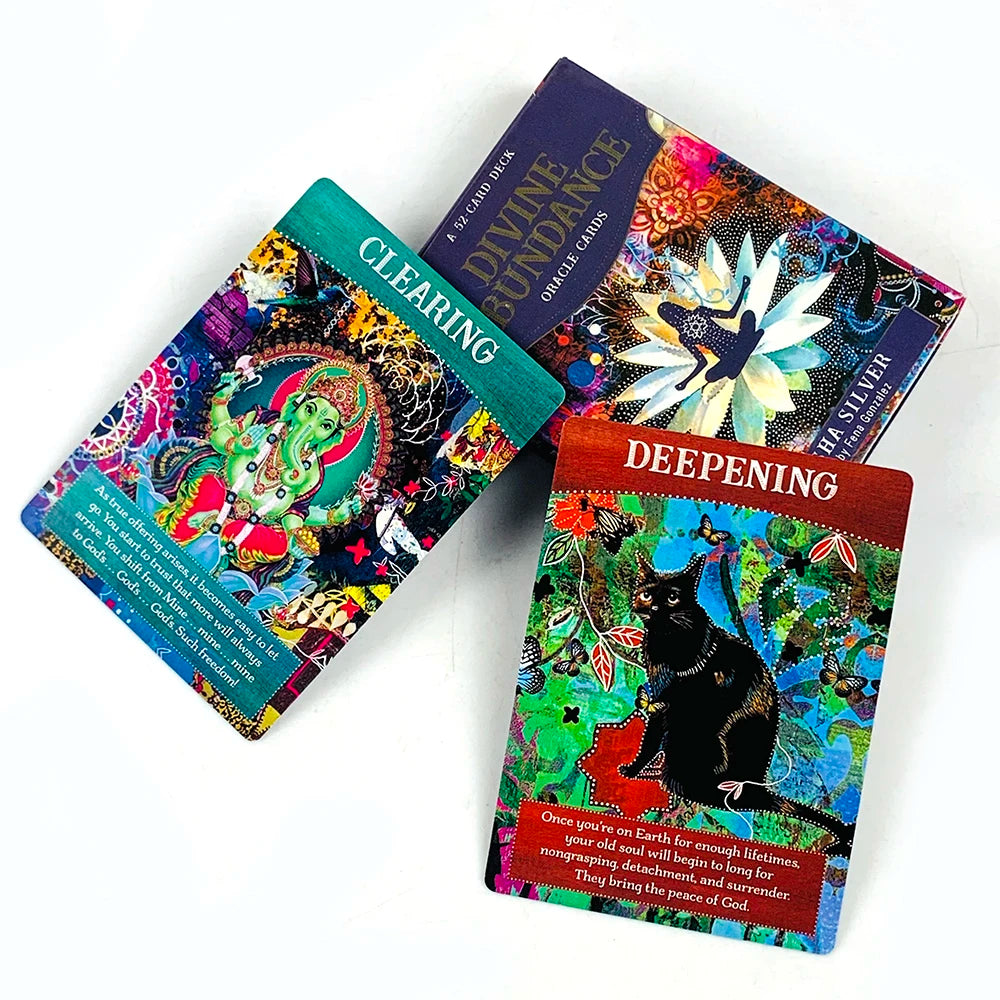 Divine Abundance Oracle Cards – 52 Card Spiritual Guidance Deck