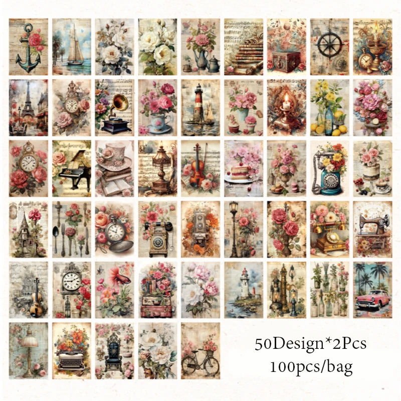 Aesthetic Vintage Journaling Paper Set