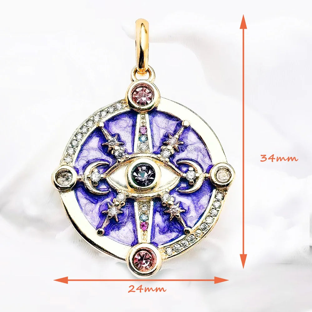 Mystic Eye Talisman Necklace – Protection & Positive Energy