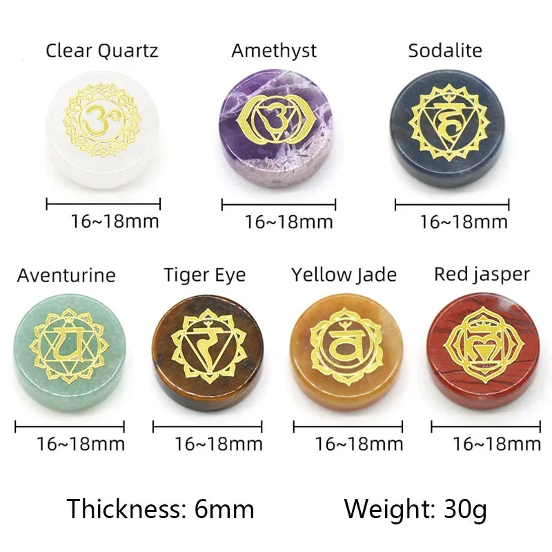 7 Chakra Reiki Healing Crystal Set